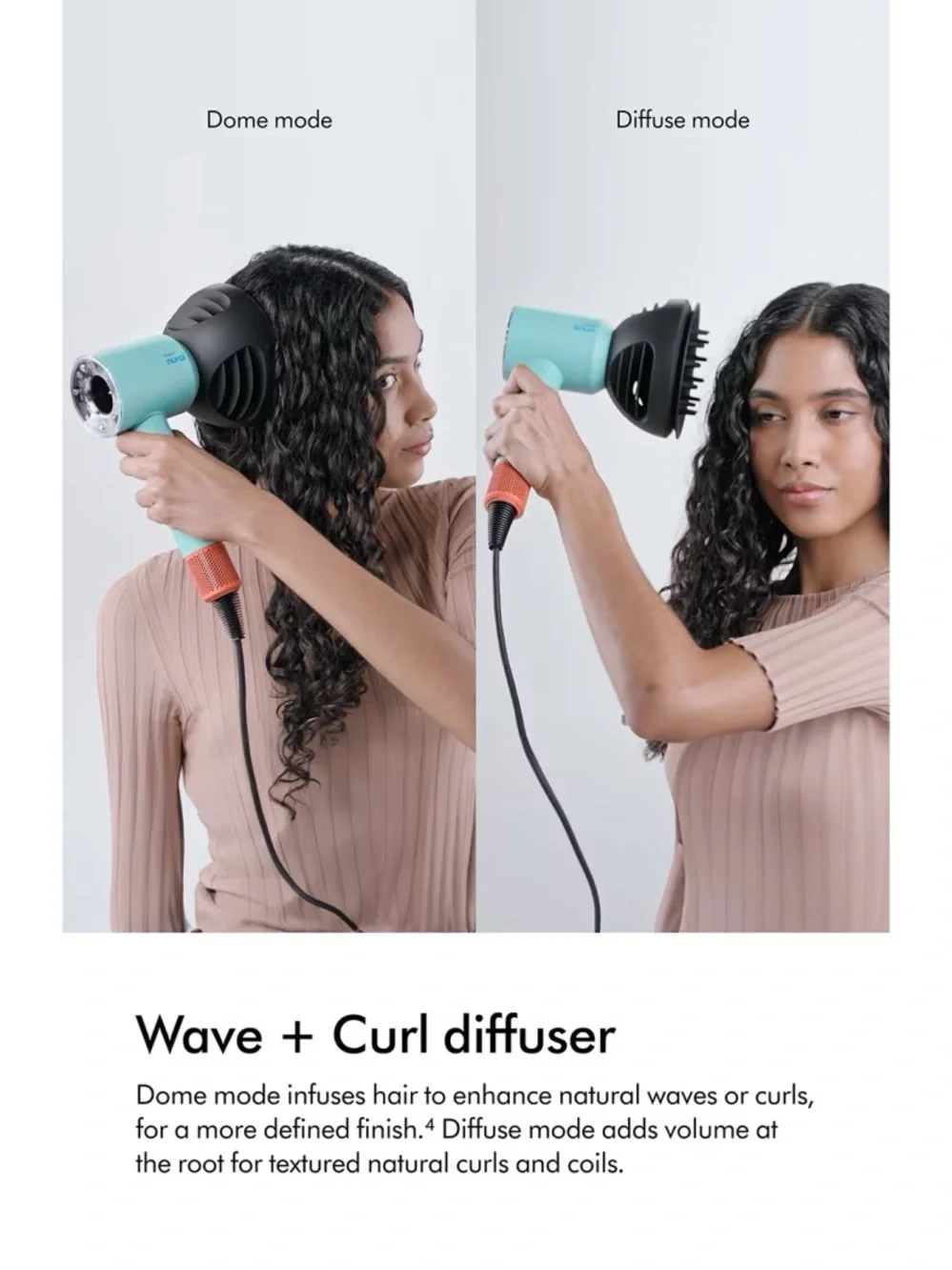 Dyson Men Grooming Hair Dryer with Multiple Attachments - Teal & Orange